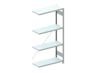 magazijnstelling,aanbouwveld,HxBxD 2000x1006x436mm,vakl. 150kg - 1