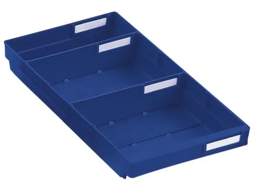 Stellingbak Extra Vlak Pp Hxbxd 65X240X400Mm Blauw