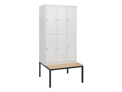 Dubbeldekse dekenkist,HxBxD 1950x900x815mm,3x2vak.,vak B 300mm