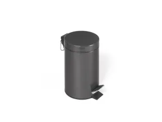 pedaalemmer,3l,HxØ 270x170mm,binnenbak kunststof,romp staal antraciet - 1