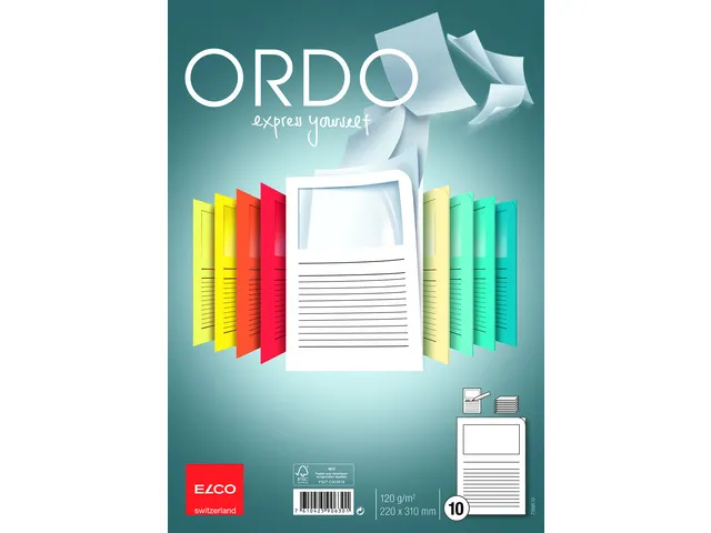 Ordo Classico L-map FSC A4 120 gram wit 10 stuks