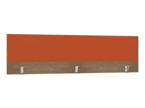 opzetpaneel,v. bureau,aanbouw achter,B 2000mm,NT-cherry,BN3012-oranje