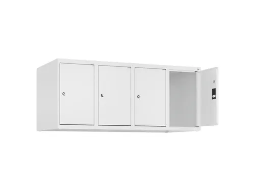 opzetkast,v. locker,4vak.,vak B 300mm,HxBxD 500x1200x500mm,vleugeldeur