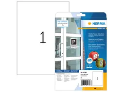 HERMA 10798 Weerbestendige etiketten A4 210x297mm Wit 20 stuks