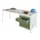 Werkplaatsbureau 1700x800x720mm 3laden Rechts Ral7035 Front Ral6011