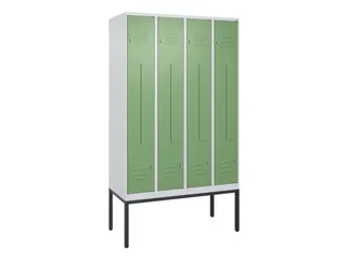 Z-garderobekast,HxBxD 2120x1200x500mm,vak B 150/300mm,cil.-slot - 1
