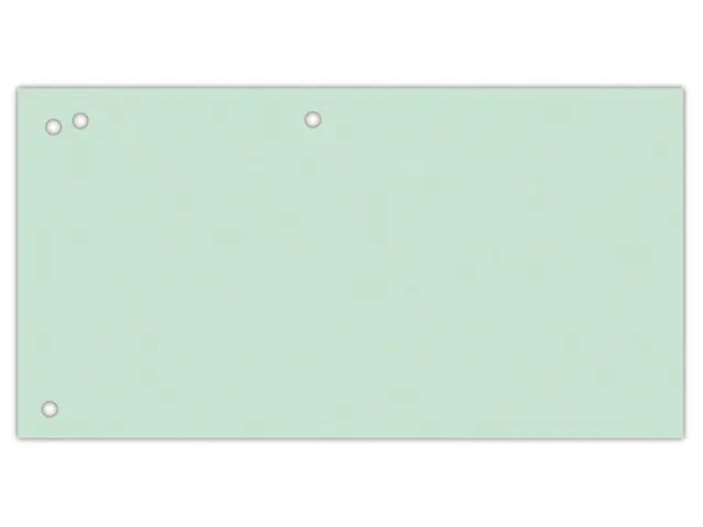 Verdeelstroken karton 1/3A4 240x105mm groen 100 stuks