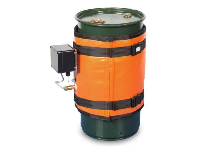 Verwarmingsmantel,V. 60L Vat,Buiten Glasvezel/Silicone,Oranje