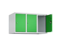 opzetkast,v. locker,3vak.,vak B 300mm,HxBxD 500x900x500mm,cilinderslot