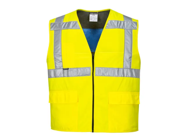 Portwest CV02 Hi-Vis Koelvest Fluorgeel Maat XXL-3XL