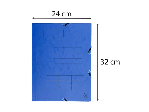 Elastomap bedrukt 3 kleppen glanskarton 355gm² A4 Assorti