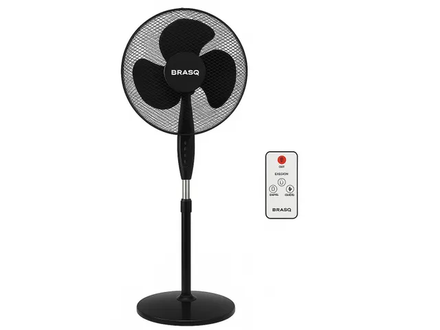 Statiefventilator zwart diameter 40cm incl. afstandsbediening
