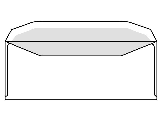 BÜROLINE Enveloppe s/fenêtre C5/6 104587 100g, blanc 20 pcs