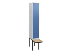 locker met bank,HxBxD 1950x300x815mm,1vak,vak B 300mm,cil.-slot