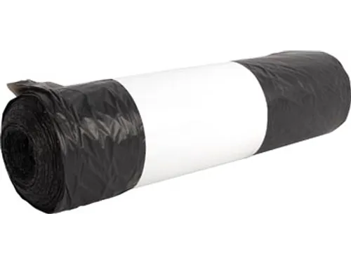 Vuilniszak HDPE Zwart 19 micron 70x110cm 120L rol van 20 zakken