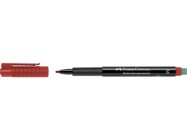 Marker Faber-Castell Multimark permanent M rood