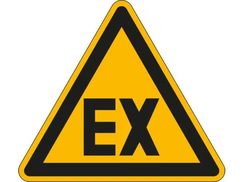 Waarschuwingsbord,Waarschuwing: Explosiegevaarlijke Atmosferen,Sticker