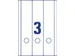 Rugetiket Avery Zweckform Breed/lang 297x59mm Wit L6059 90 stuks