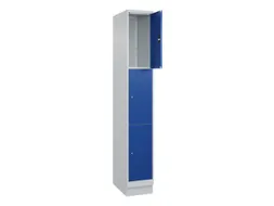lockerkast,HxBxD 1950x300x500mm,1x3vakken,vak B 300mm,cil.-slot,sokkel