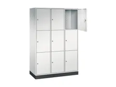 grootvolume-lockersysteem,RAL 7035,HxBxD 1950x1220x500mm,3x3vakken