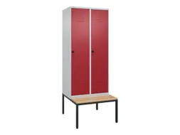 locker voor scheiding van kleding,HxBxD 2120x800x815mm,2vak