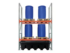 stellingopvangbak,v. stelling voor gevaarlijke stoffen,v. vak B 2200mm