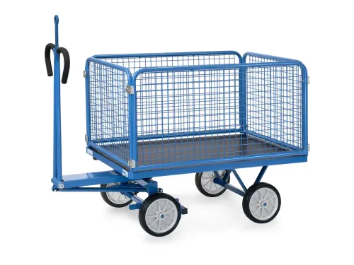 Handtrekwagen Trekoog 6433vz Draadgaas 700kg 1200x800mm Massief Rubber