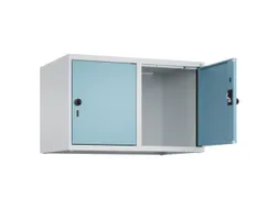opzetkast,v. locker,2vak.,vak B 400mm,HxBxD 500x800x500mm,draaigrendel