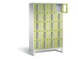Lockerkast 1850x1190x500mm 4x5 vakken Cilinderslot Poten, RDS1108060