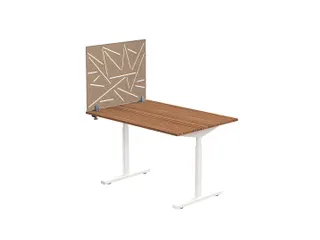 Akoestisch Bureaupaneel met patroon uitsnede 60x75cm Zand - 2