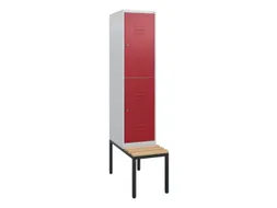 Dubbeldekse dekenkist,HxBxD 1950x400x815mm,1x2vak.,vak B 400mm
