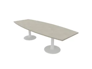 vergadertafel,HxBxD 740x2800x1100mm,vatvormig - 1