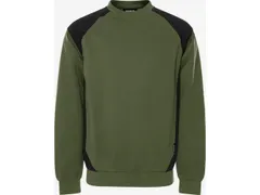 Fristads 7148 GSM sweater, legergroen/zwart, maat 2XL, per stuk