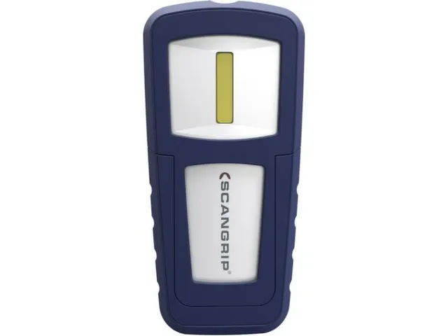 accu-werklamp,1 COB-led,200lumen,spot 75lumen,display-weergave