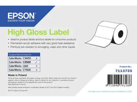Epson High Gloss Label 7113755 102x152mm