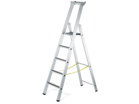 veiligheidsladder,eenzijdig,5treden m. R13-laag,stand H 1,33m