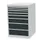 ladekast,HxBxD 1019x705x736mm,8lade(n),cilinderslot,romp RAL7035