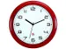 De Alba HORNEW wandklok met stille werking 30cm. Rood