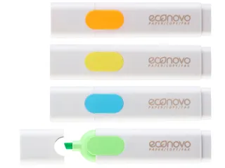 Markeerstift Econovo assorti blister à 4 stuks - 5