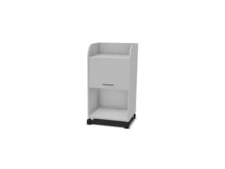 caddy,HxBxD 1030x550x470mm,2niveaus,1kasten,MP-lichtgrijs - 2