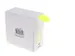 Etiket Rillprint 35mm 500st op rol fluor geel