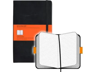 Notitieboek Moleskine large 130x210mm lijn hard cover zwart - 6