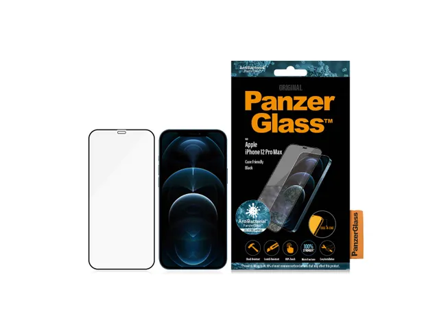 PanzerGlass Screen Protector iPhone 12 Pro Max | Edge-to-Edge, Appl