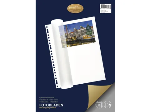 Fotobladen Multo A4 23-Gaats +Dekvel Wit 20 vel