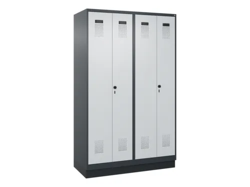 locker voor scheiding van kleding,HxBxD 1950x1200x500mm,4vak