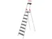 escabeau,8marches XXL,marches/plateforme noir,Hauteur 1,72m
