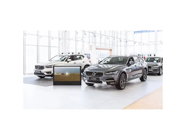 Digital Counter Futuro met 55 inch Samsung scherm landscape