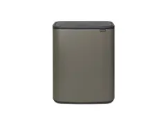 Afvalbak Bo Touch Bin 2x30 Liter Platina