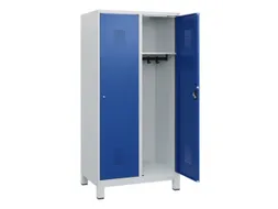 schoollocker,HxBxD 1630x800x500mm,2vak,vak B 400mm,cil.-slot,voeten
