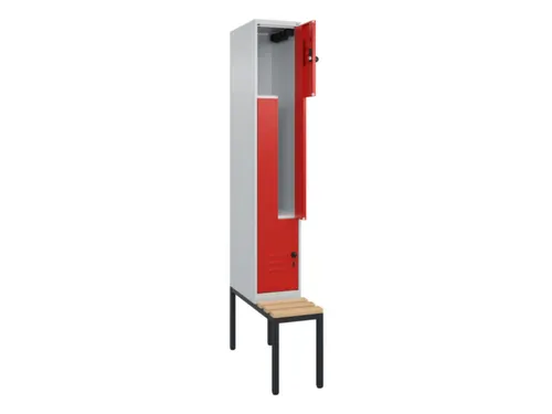 Z-garderobekast,HxBxD 2120x300x815mm,2vak,vak B 300mm,draaigrendel